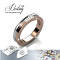 Destiny Jewellery Crystal From Swarovski Dual Tone Unisex Brilliant Ring